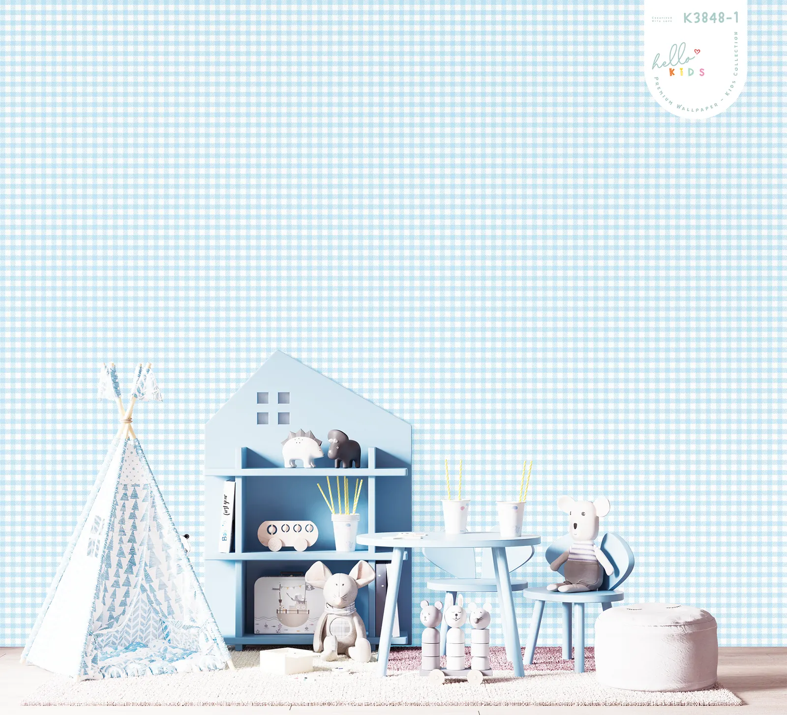 HELLO KIDS K3848-1 2 HELLO KIDS K3848-1 - Ảnh phối cảnh